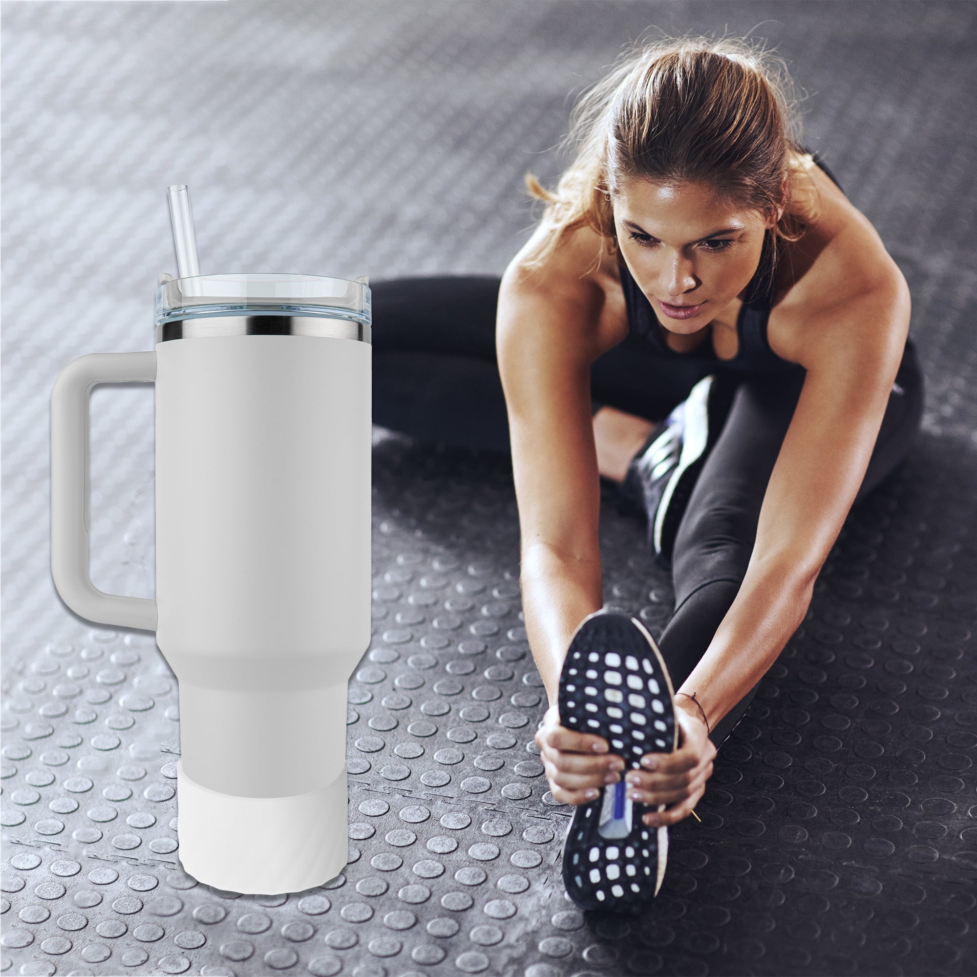 Unique Bargains Portable Fit for 40oz Water Bottle Boot White