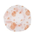 thumbnail image 4 of Unique Bargains 5 Pcs Print Single Layer Shower Cap for Bathroom Orange EVA, 4 of 6
