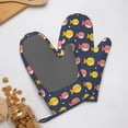 thumbnail image 4 of Gaeub Cute Puffer Fish Print Oven Mitts and Potholders BBQ Gloves,Oven Mitts with Silicone, Non-Slip Cooking Gloves for Cooking Baking Grilling (2 Count), 4 of 6