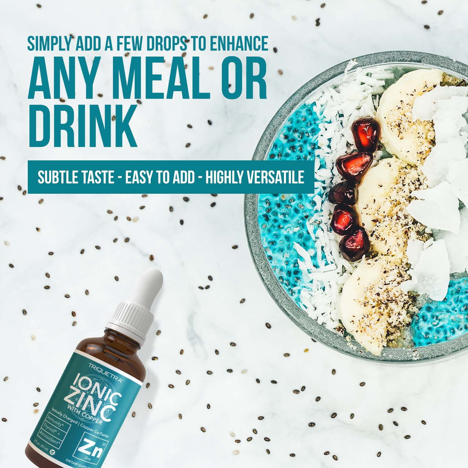 Triquetra Health Ionic Zinc Plus Copper Liquid Concentrate