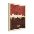 thumbnail image 2 of Trademark Fine Art 'Cleveland Ohio Skyline Red II' Canvas Art by Michael Tompsett, 2 of 4