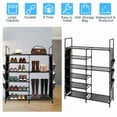 thumbnail image 3 of Liwarace 6 Tier Shoes Rack Entryway Coat Rack Storage Shelves Hall Large Stand Organizer, 3 of 12