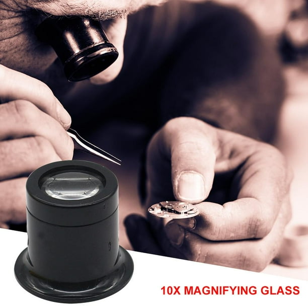 Lupa de lupa monocular portátil 10X para joyería de reloj Likrtyny Piezas de repuesto para herramientas