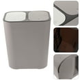 Axio Dry Wet Classified Trash Can Dual Compartment Waste Bin Garbage
