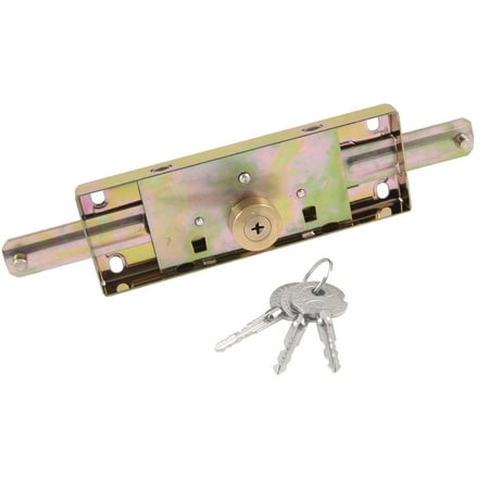 Unique Bargains Unique Bargains Hardware Parts Rectangle Cross Rolling Shutter Door Lock Keys Set for Garage