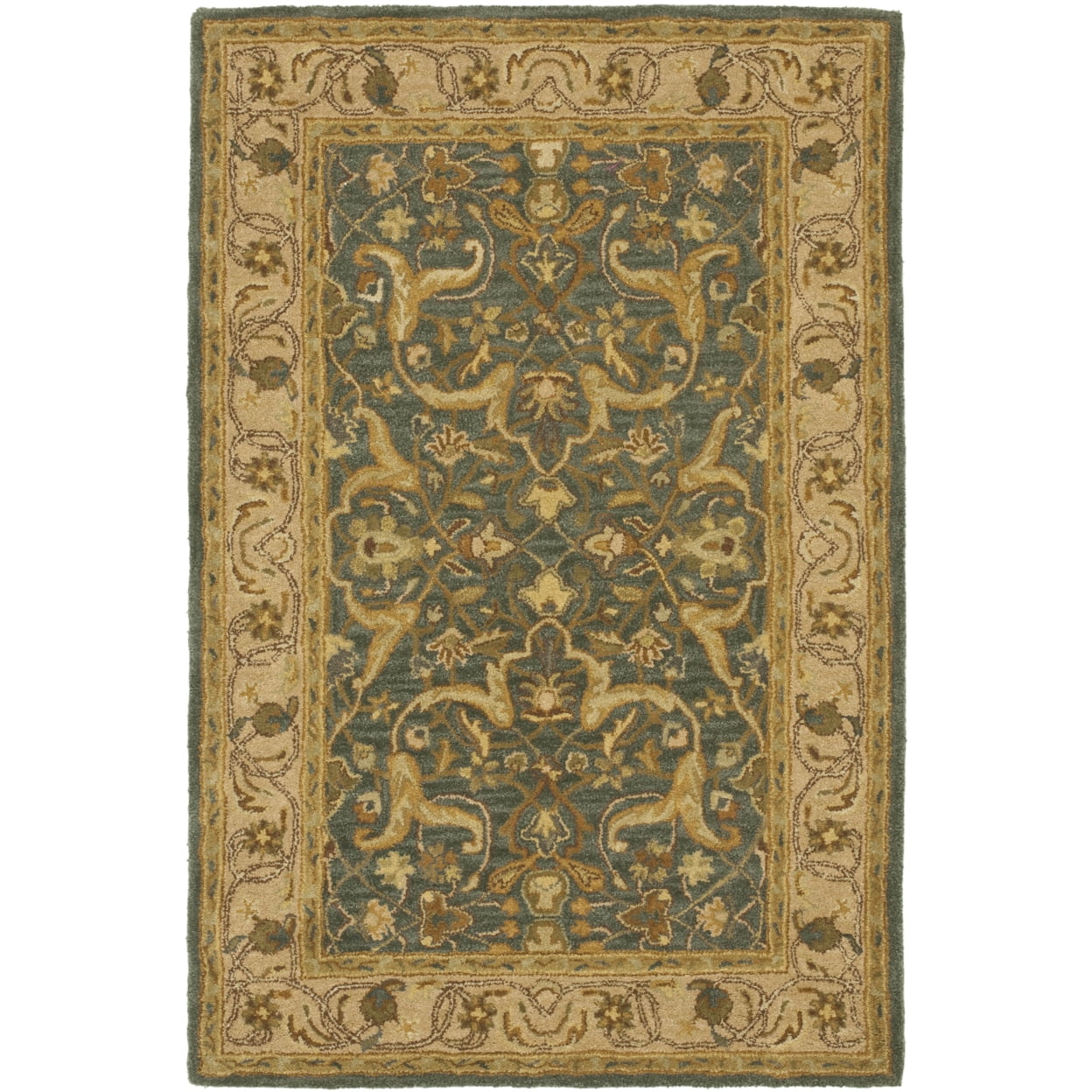 SAFAVIEH Heritage Annandale Oriental Area Rug, Blue/Beige, 5' x 8'