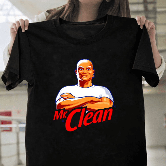 Mr Clean Mascot Retro Cleaning Product Brand Unisex T-Shirt, up to size 3XL.