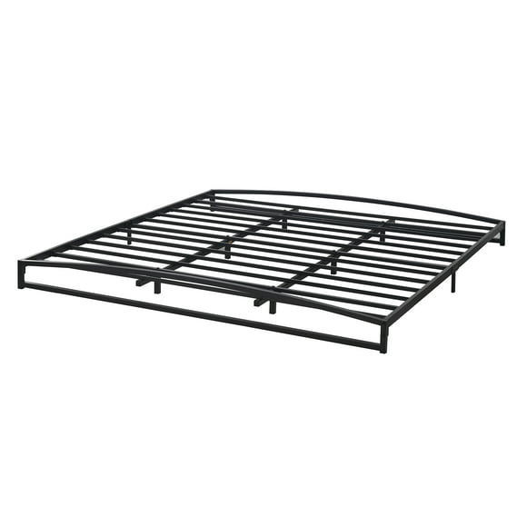 Low Profile King Bed Frame, 6 Inch Heavy Duty Metal King Size Platform Bed Frame, Mattress Foundation with Steel Slat Support, No Box Spring Needed, Easy Assembly, Black