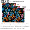 Colorful Flying Butterfly Warm Cozy Throw Blanket Microfiber Fleece