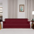 thumbnail image 2 of Housse de Sofa Matelassée Réversible 4 Places, Protecteur de Meuble Résistant à l'Eau, Housse de Canapé Lavable avec Mousse Antidérapante et Sangles Élastiques pour Enfants, Chiens, Animaux (XX Grand, Rouge/ivoire), 2 of 7