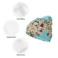 thumbnail image 3 of Gaeub World Travel Line Icons Map Print Unisex Knitted Hat,Warm Winter Beanie,Unisex Fashion Knit Cuffed Cap,Ski Hat for Men and Women, 3 of 6