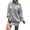 Gray, variant on Sweater Dress for Women Off Shoulder Boat Neck Long Sleeve Chunky Knit Jumper Pullover White S