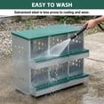 thumbnail image 3 of 6 Compartments Chicken Nesting Box for Laying Eggs, Roll Away Chicken Laying Boxes, Green, 3 of 8