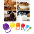 thumbnail image 4 of Juego de cucharas medidoras de cocina coloridas, 6 piezas/juego, calidad alimentaria para cocinar y hornear, 4 of 8