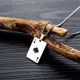 thumbnail image 5 of Collar colgante de cartas de Poker JAMW acero inoxidable Unisex, 5 of 5