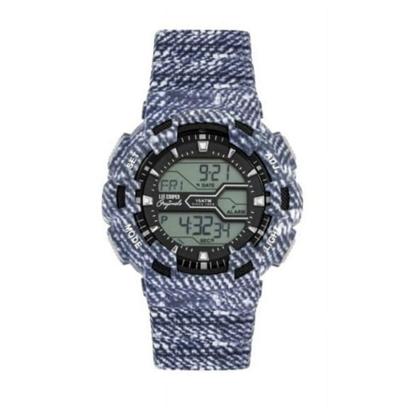 Mens Originals Digital Watch with Dial, Denim Blue