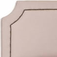 thumbnail image 3 of Safavieh Shayne Modern Classic Upholstered Headboard with Nail Heads, Full, Taupe, 3 of 3