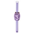 thumbnail image 1 of Ventilador de enfriamiento Ventilador de reloj recargable USB Enfriador de aire portátil ajustable con luz colorida, Morado Eigraketly HA004841-04B, 1 of 6