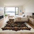 thumbnail image 3 of ODIKA 2'x3' Machine Washable Non-Slip Area Rug, Antique Gold High Traffic Rug, Gold, 1257101, 3 of 7
