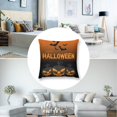 thumbnail image 3 of Funda de almohada de Halloween con diseño divertido y decorativo de felpa corta de 18 x 18 pulgadas, cojín para sofá cama de 18 x 18 pulgadas, 3 of 5