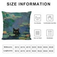 thumbnail image 5 of Patifu Water Lilies Graphic Decorative Throw Pillow Cover for Home Couch Living Room Bed Sofa - High-Quality Pillowcase for All Seasons - 1PC 18x18in, 5 of 5