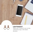 thumbnail image 4 of CIMAXIC Brown Alloy Phone Rope with Ring Design for Decor Preventing Loss and Damage 2 Pieces,2.76"X0.98"X0.2", 4 of 5