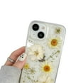 thumbnail image 2 of Wisolt Compatible Iphone 15 Pro Case Clear, TPU Slim Protective Phone case with Shockproof ,Floral Cute Aesthetic Design Phone Case for Girls Women, Daisy, 2 of 8