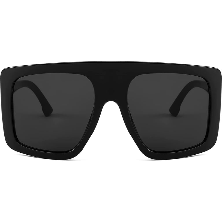 FEISEDY Large Square Baddie Oversized Women Sunglasses  display picture 2