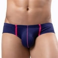 thumbnail image 2 of Swim Underwear for Men  Low Rise Briefs with Elastic Waistband and Mesh Patchwork, 2 of 7