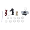 thumbnail image 4 of Arcade Joystick DIY Kit, Compact Design Arcade Game DIY Kit Parts  For PC Game For Fight Stick For MAME Green,Blue,Red,White,Yellow,Black,Mixed Color Black,Mixed Color White, 4 of 8