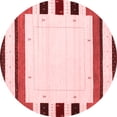 thumbnail image 1 of Ahgly Company Indoor Round Solid Red Modern Area Rugs, 3' Round, 1 of 4