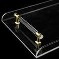 thumbnail image 6 of Fichiouy Acrylic Bathtub Caddy Tray with Gold Handle for Bathtub Bathroom Clear, 6 of 6