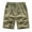 Green, variant on Munlar Mens Shorts,Fashion Men's Pocket Zipper Buttons Print Leisure Time Tooling Short Pants