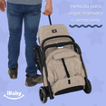 thumbnail image 3 of Carriola Ibaby Viaggio Plegable Tipo Maleta Ligera Compacta beige, 3 of 9