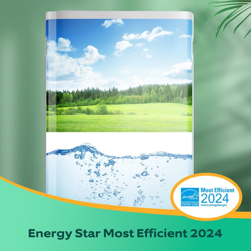 50 pt. 4500 sq. ft. Dehumidifier for Home in White with Bucket, Drain Hose, Energy Star