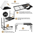 thumbnail image 2 of Byliable Folding Grill Table with Mesh Top, Black & White, 2 of 7