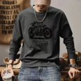 thumbnail image 2 of Tendencias de moda 2024 Sudaderas holgadas con estampado para hombre, ropa de lujo coreana Y2k, camiseta elástica estética XL para hombre, 2 of 5