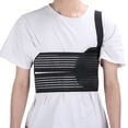 thumbnail image 4 of Rib Protector, Broken Rib Belt Chest Binder for Broken Injury Ribs Rib Brace Chest Braces Elastic Rib Brace Compression Reduce Rib Cage Pain Chest Protector Wrap for Cracked Ribs, 4 of 8