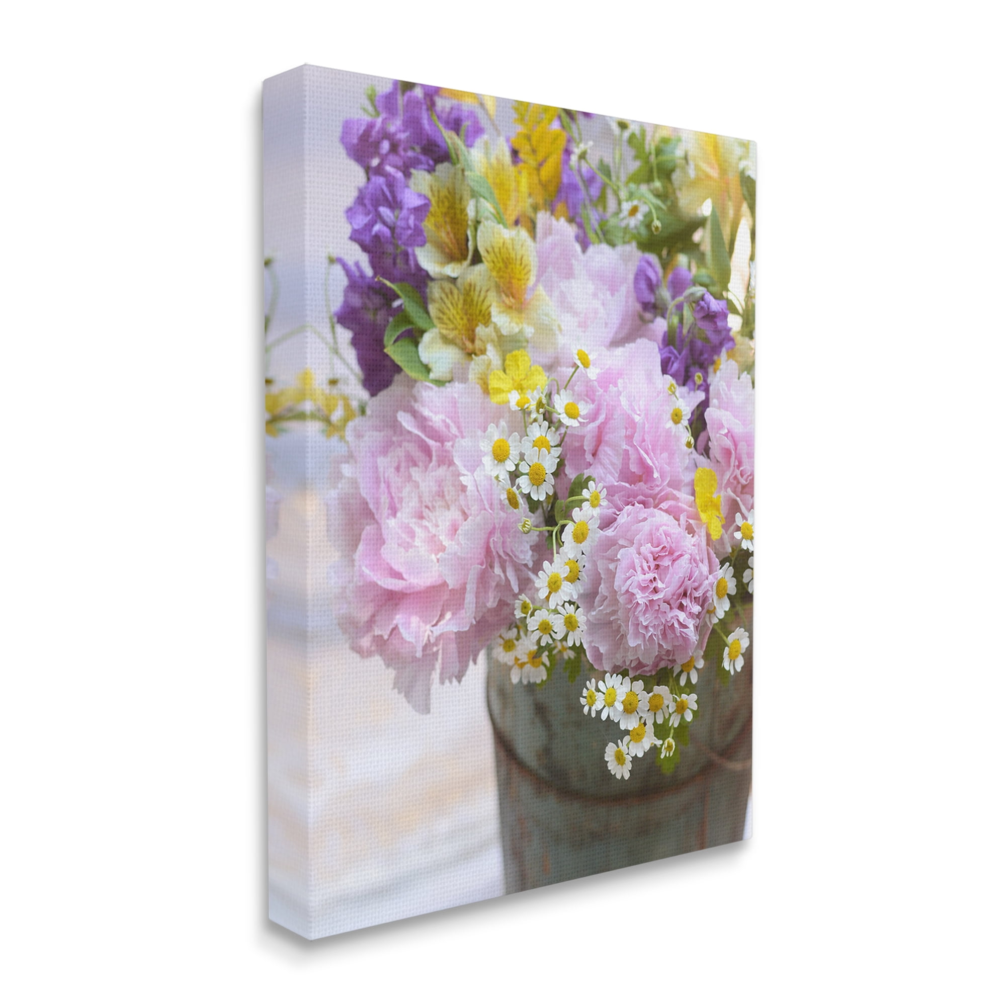 Stupell Industries Spring Blooms in Bucket Botanical & Floral Photography Gallery Wrapped Canvas Art Print Wall Art, 24 x 30
