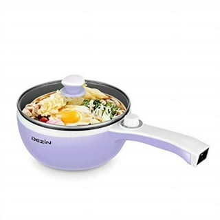 HYTRIC Hot Pot Electric with Steamer New Upgrade, 1.5L Portable Nonstick  Frying Pan, Electric Cooker for Steak, Egg, Pasta, Ramen Cooker with Dual