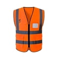 thumbnail image 1 of Chaleco de Seguridad Simonetta Vespetti con Tiras Reflectantes y Cierre Talla M Naranja 3 Piezas, 1 of 4