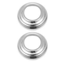 STRANDCHIC Durable Stainless Steel Gazing Ball Stand for Outdoor Silver 2Pcs