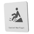 thumbnail image 2 of MRLESS Slippery Floor Sign Plate Mall Slippery Floor Safety Notice Sign Wet Floor Caution Wall Plate Caution Wet Floor Wall Sign Bathroom Wet Caution Wall Sign, 2 of 9