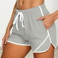 thumbnail image 1 of Short Pants for Women - Breathable Comfortable Casual Wear with Adjustable Drawstring and Versatile Split Design for Summer Activities, 1 of 6