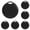 Black 6PCS, variant on No Subscription Vehicle Tracker, 2-Year Battery GPS Device for Cars, Bikes and Luggage, Apple Find My Enabled, Waterproof Hidden Tracking with No Monthly Fees 2PCS
