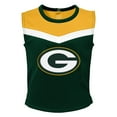 thumbnail image 2 of Girls Toddler Green Green Bay Packers Spirit Cheer Two-Piece Cheerleader Set with Bloomers, 2 of 4