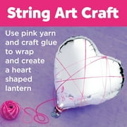 Creativity for Kids String Art Heart Light Kit | Create a Glowing Heart Lantern | DIY Craft for Kids (Ages 8+)