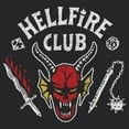 thumbnail image 2 of Netflix Women's Stranger Things Hellfire Club Costume Racerback Tank Top Black Heather X Large, 2 of 4