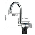 thumbnail image 3 of Foldable Kitchen Faucet 360 Dgree Rotation Sink Water Tap Single Handle Cold & Hot Water Mixer Fauc silver, 3 of 4