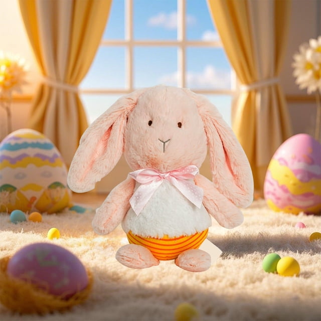Ovzne Easter Rabbits Doll Long Eared Rabbits Doll Plushs Toy Holiday Gift Little Rabbits On Clearance